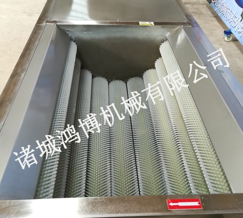 自動噴淋去魚鱗毛輥機(jī)